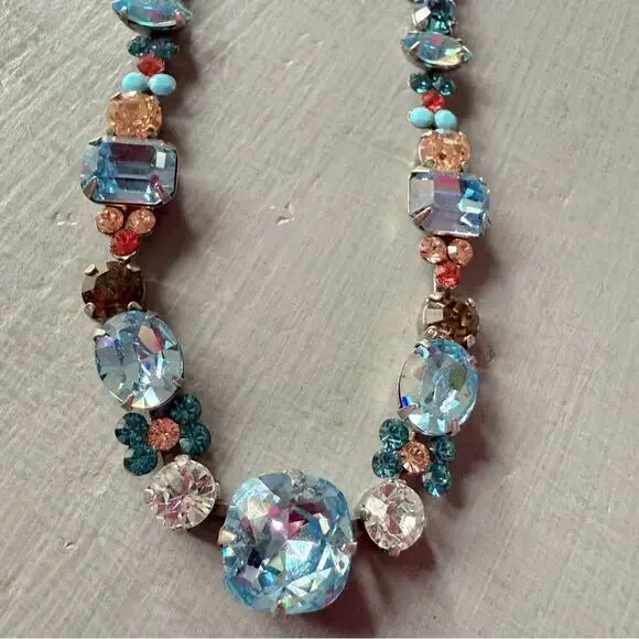 Sorrelli Crystal Silver Tone Statement Necklace - Picture 4 of 10